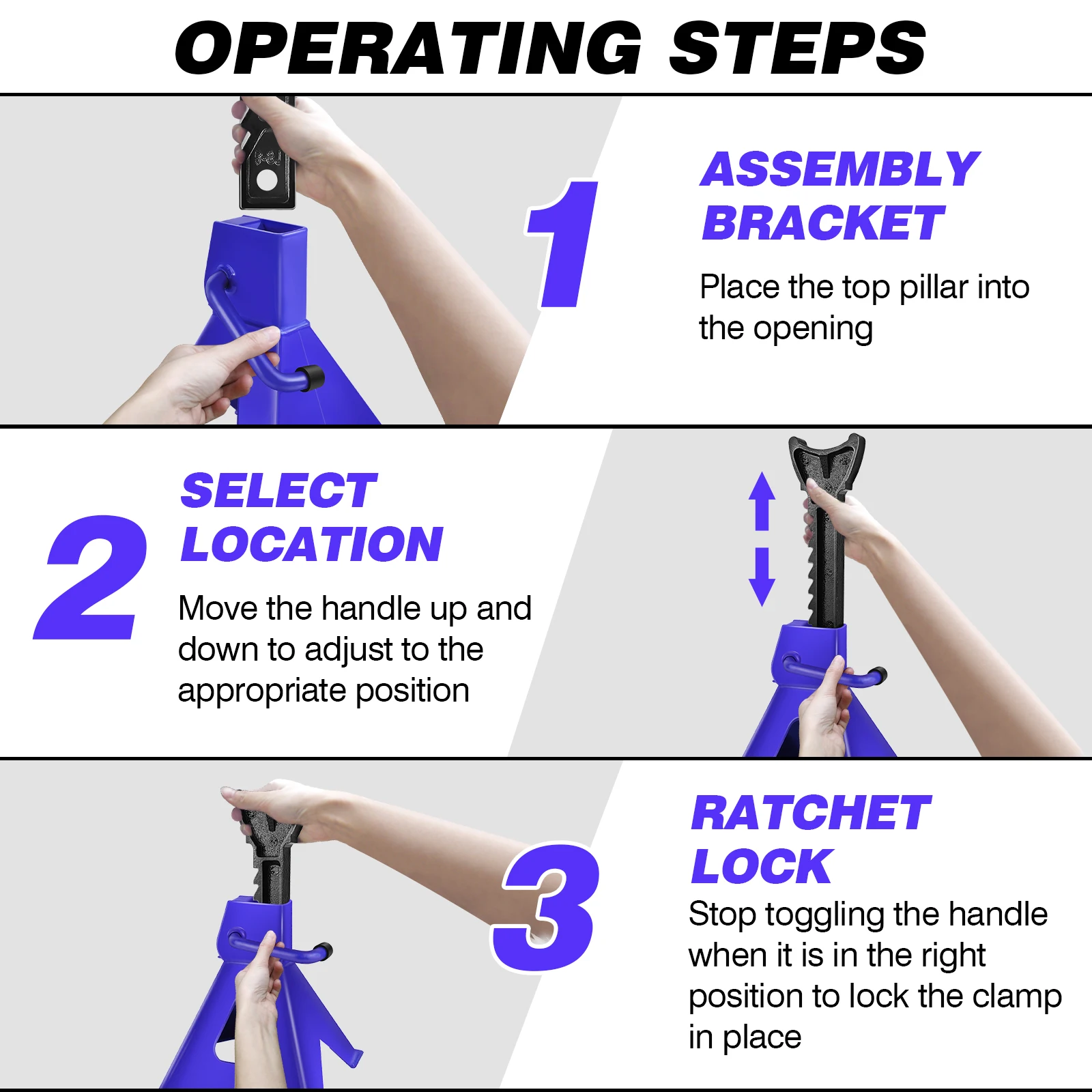 ملخص 2x3Ton قدرة الصلب جاك تقف السيارات عجلة رفع حامل الرافعة سلامة إصلاح جاك قوس لآلة رفع السيارة