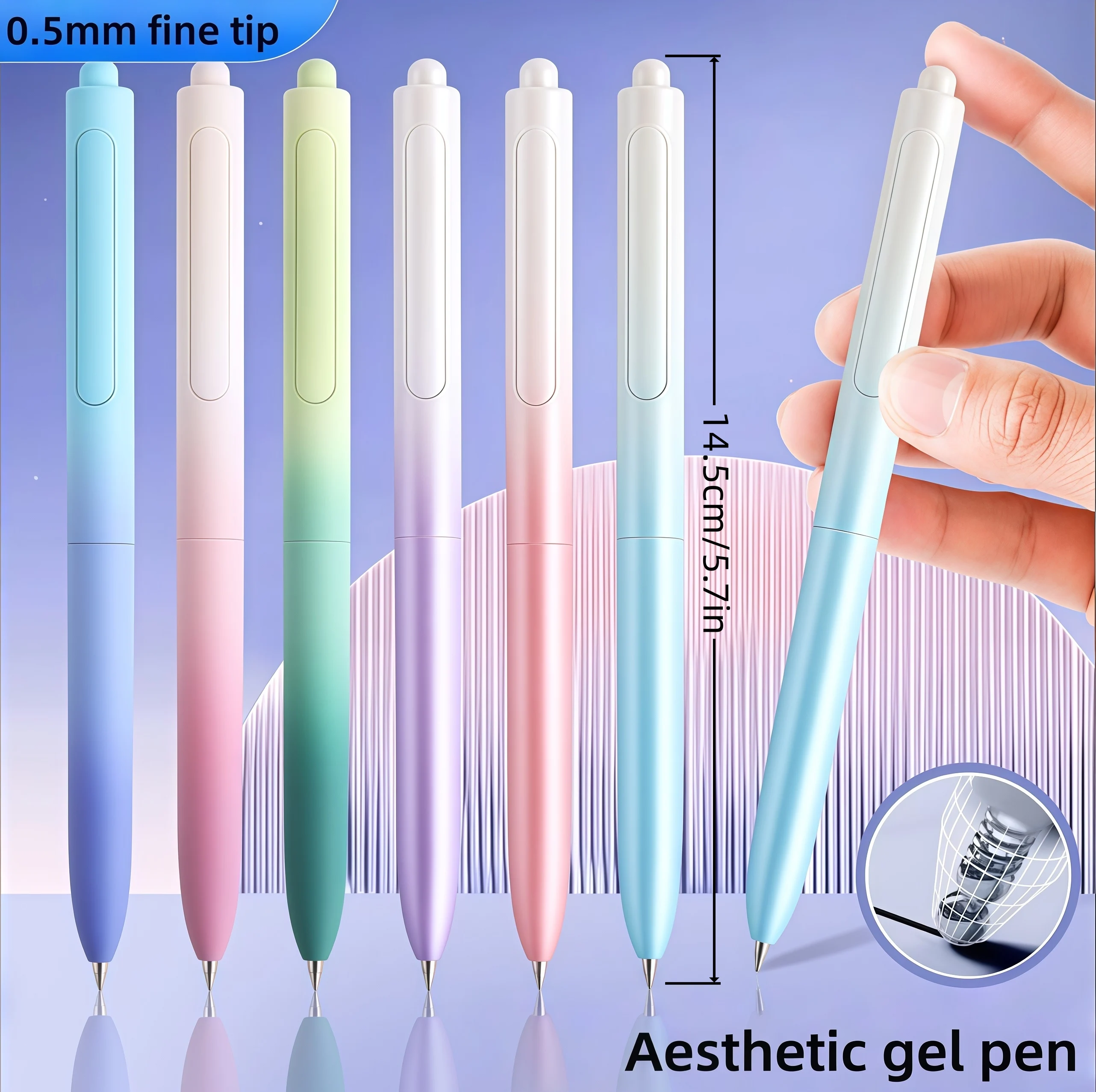 6 Aesthetic Gel Pens, 0.5mm Fi - đánh giá và giá Table Tennis Zone