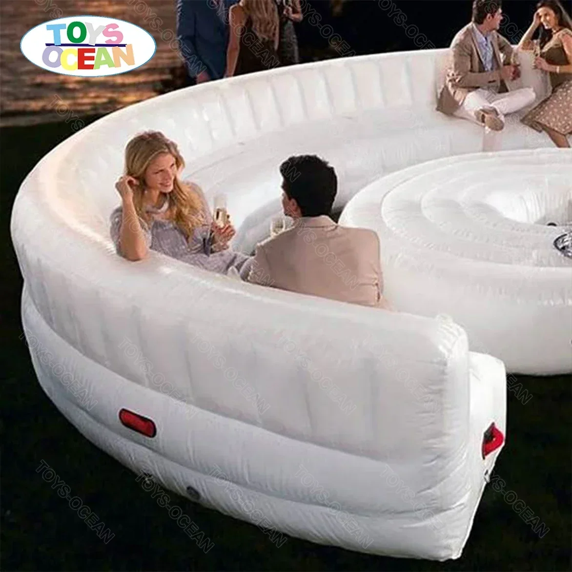 The new style commercial inflatable sofa is suitable for event gathering inflatable lounger couch air sofa