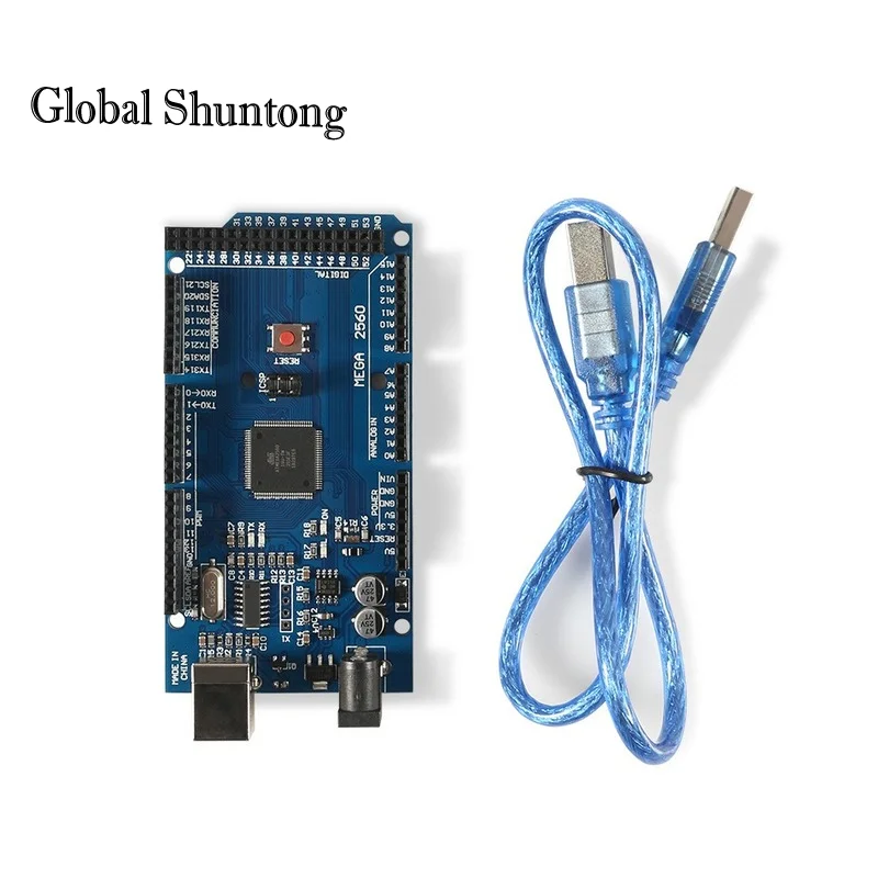 1PCS MEGA2560 MEGA 2560 R3 (ATmega2560-16AU CH340G) AVR USB board Development board MEGA2560 with cable for arduino 3D printers