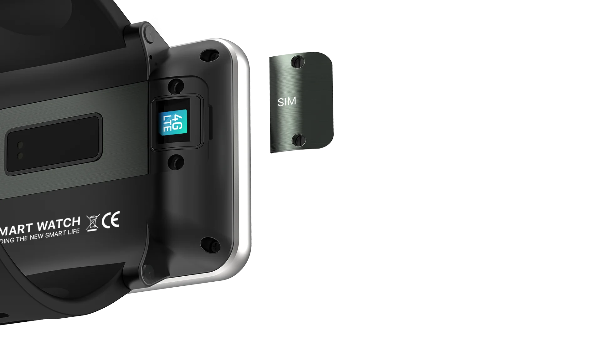 2700mAh gran capacidad 2.86inch DM100 Android Smart Watch con Wifi y tarjeta SIM 4G