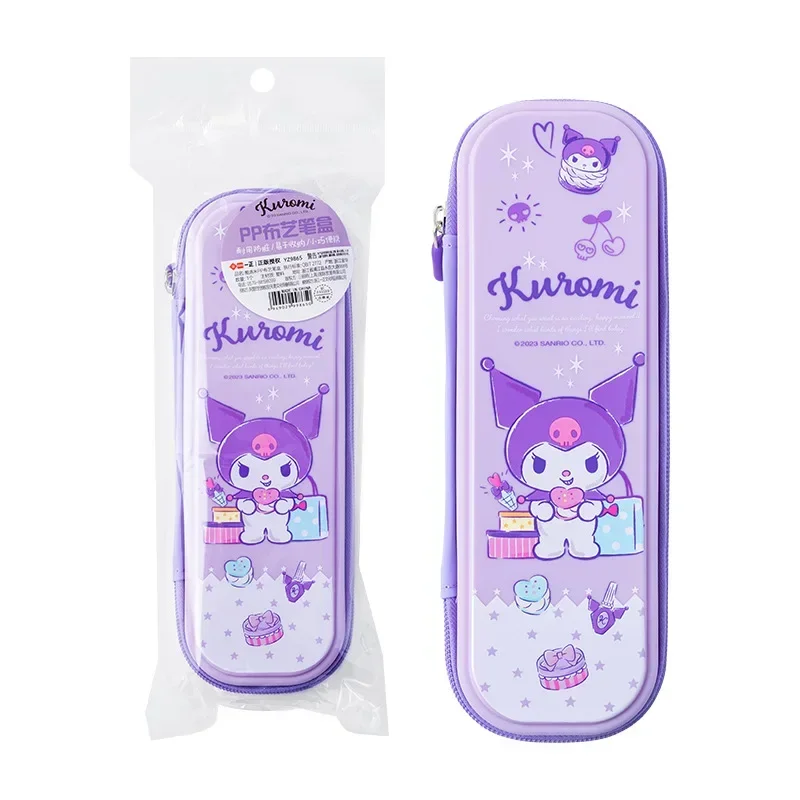 Iigen Sanrio Cartoon School Pencil Case PP Fabric Pen Box Hello Kitty Cinnamoroll Girl Large Capacity Back To School Stationery