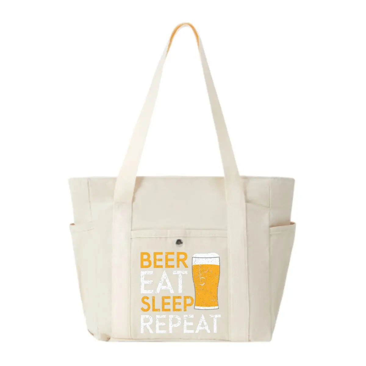 

повторяющееся пиво для питья, художественная сумка через плечо большой вместимости, повседневная сумка-тоут с несколькими карманами