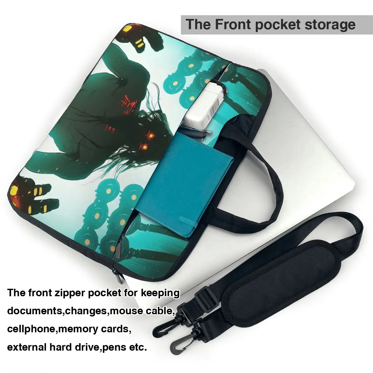 Dragon Fist Sensei Series Zhen Kor، The Heaven-Sundering Thunder Fist Crossbody حقيبة كمبيوتر محمول حقيبة كمبيوتر حقيبة كمبيوتر محمول