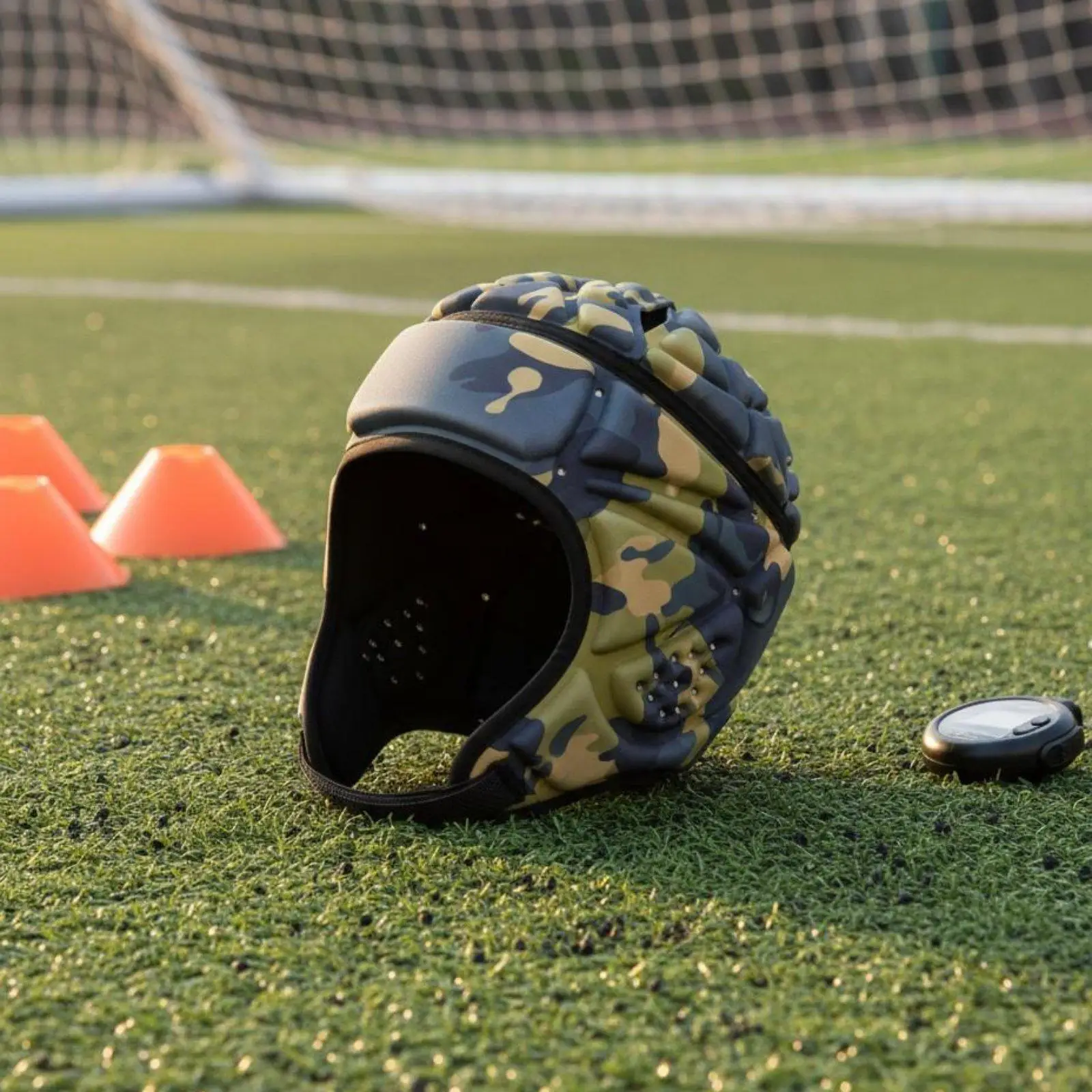 Children Headgear Lightweight Customizable Athletic Helmet with Guard for Kids Rugby Soccer and Football