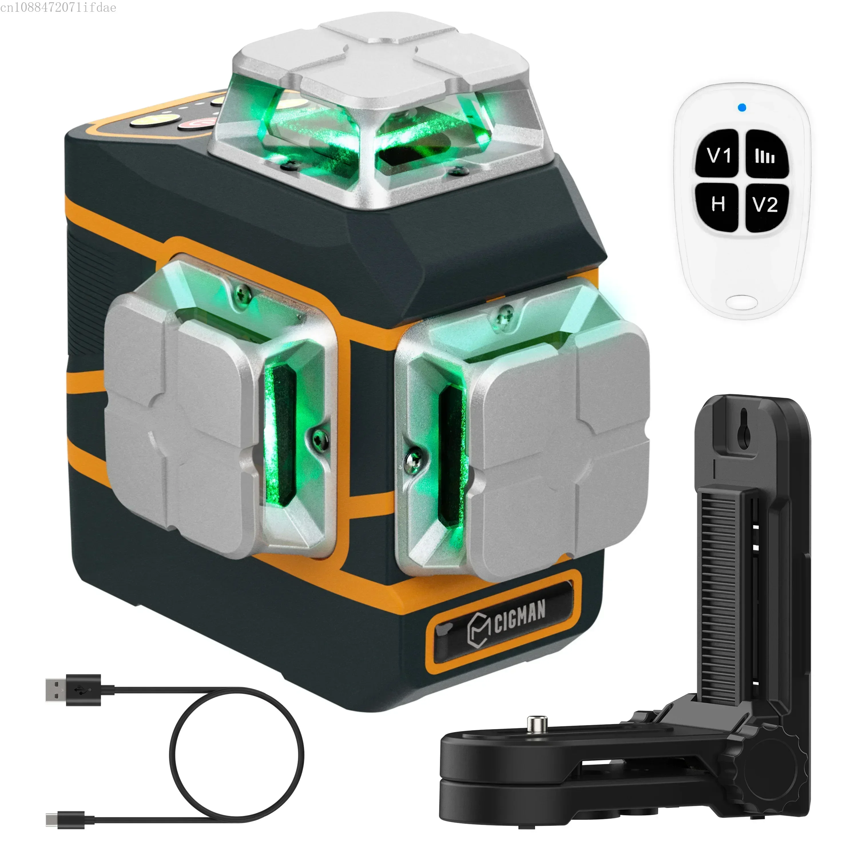 CIGMAN CM-801 Nivel de 12 líneas Autonivelante 3D Construcción de rotación automática Nivel de láser horizontal y vertical