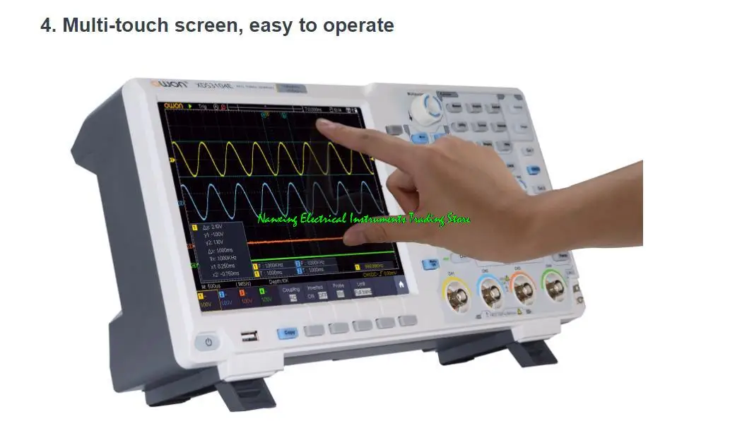 OWON XDS3064E/ XDS3104E/XDS3202E/XDS3064AE/ XDS3104AE/XDS3204AE 60M/100M/200MHz 4/2 CH Touchscreen  Digital Oscilloscope