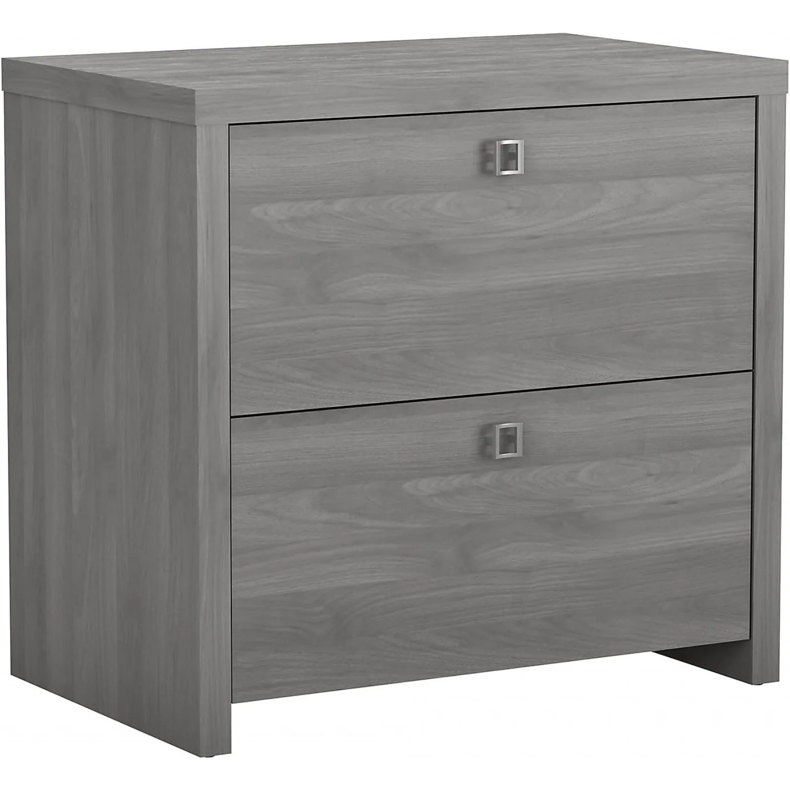 US Office by kathy ireland Echo 2-Drawer Lateral File Cabinet, Letter/Legal, Modern Gray, 32-inch (KI60402-03)