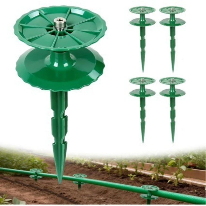 2Pcs Garden Hose Guide Ground Stake Anti-Tangle Irrigation Hose Holder Lawn Water Pipe Guide Accessory
