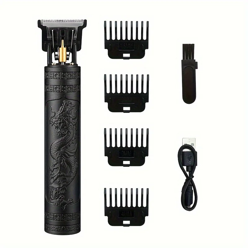 Professional hairdressing kit and beard trimmer set, USB rechargeable wireless electric hairdressing kit with sharp blades. image 6