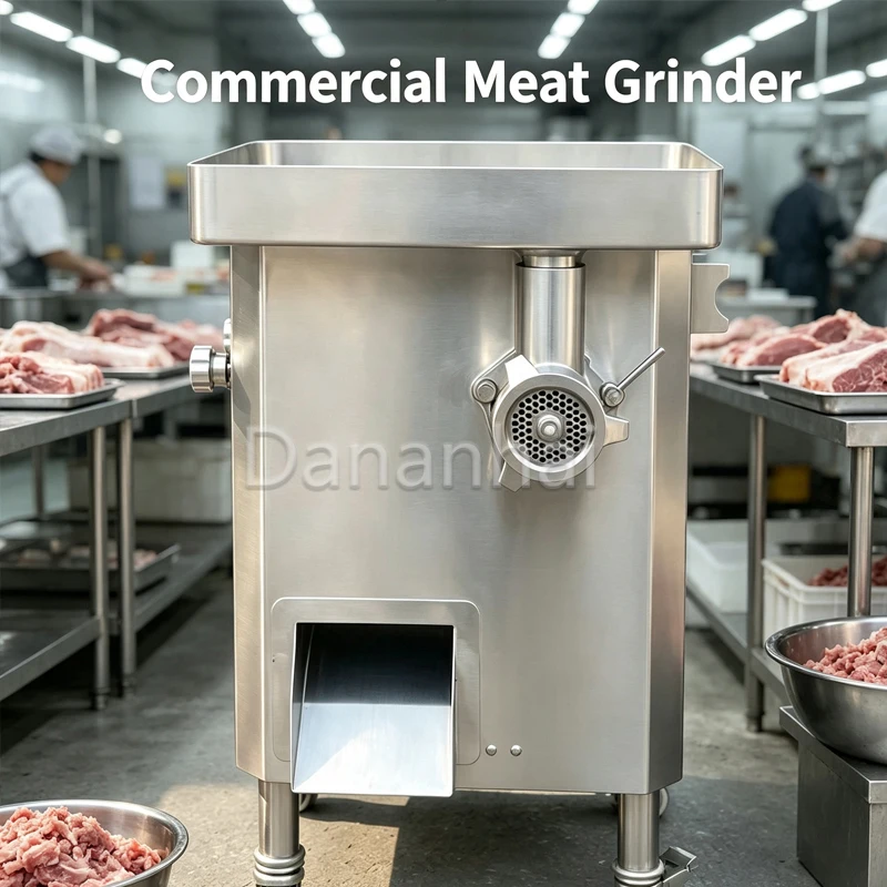 Commercial Meat Mincer Slicer 515480850mm Stainless Steel Electric Meat Cutting Machine For Meat Shop