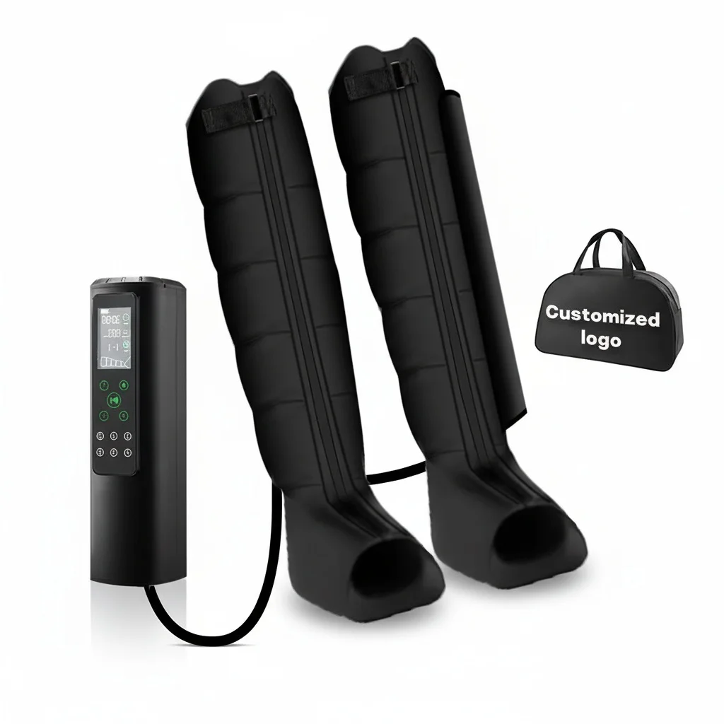 

6 Chambers Air Compression Boots, ABS TPU Electric Leg Massager, Sports Recovery Therapy Machine, Home Physiotherapy Massage