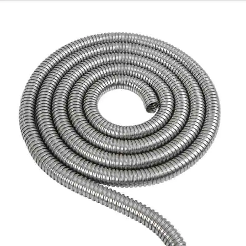 1 Meter Stainless Steel Flexible Cable Hose Tube Soft Pipe Sleeve with 6-51mm Inner Diameter Metal Thread for Cable Protection