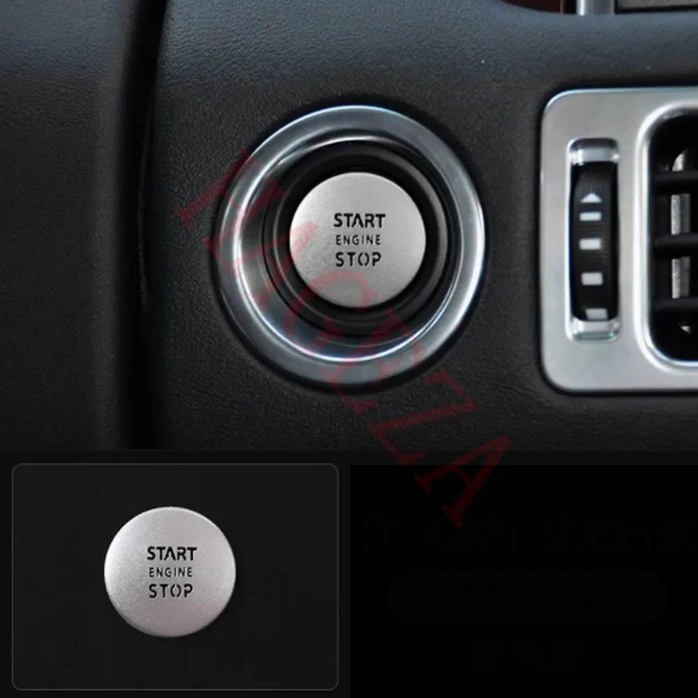 Alloy Auto Inner Engine Start Stop Button Decorative Cover Trim for Land Rover Range Rover Vogue 2010-2012 Car Refit Accessories