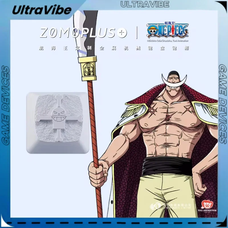 

Zomoplus One Piece Four Emperors Personalized Metal Keycaps Single Original Customized Mechanical Keycaps Keyboard Accessories