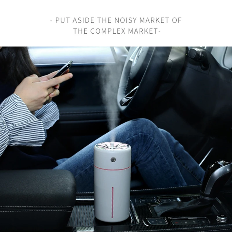 Intelligent Reminder Mini Humidifier Humidifier USB Home Ultrasonic Silent Humidifier Without Night Light And Mini Fan Blue