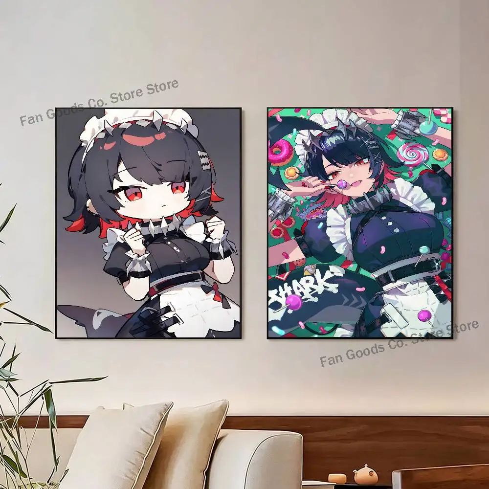 ZZZ Ellen Joe  Poster Music Album Aesthetics Art Prints Painting Anime Cartoon Game Retro Home Decoration Room Wall Decor