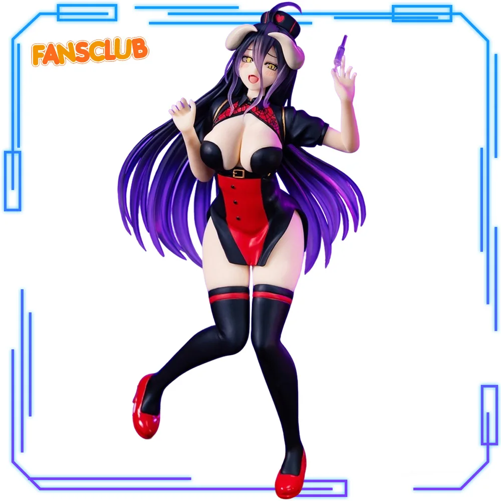 

В наличии Системная служба Оригинальная подлинная аниме-фигурка Overlord Vivit Albedo Nurse Black Ver. 18 см модели игрушечных фигурок Рождественский подарок