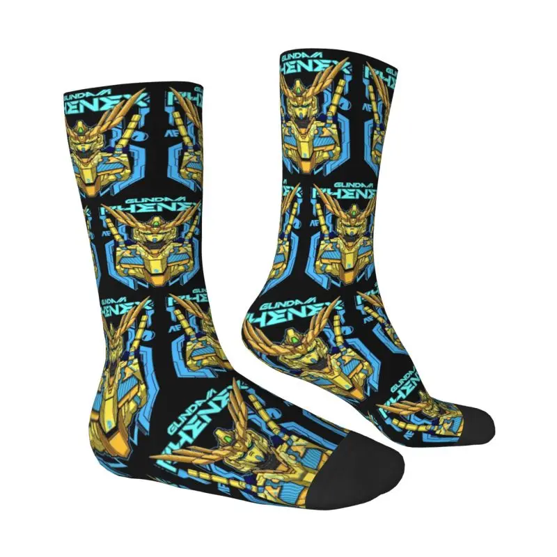 Kaos Kaki Komik Gundames Harajuku Kustom untuk Wanita dan Pria, Kaos Kaki Olahraga Basket Hangat dengan Cetakan 3D