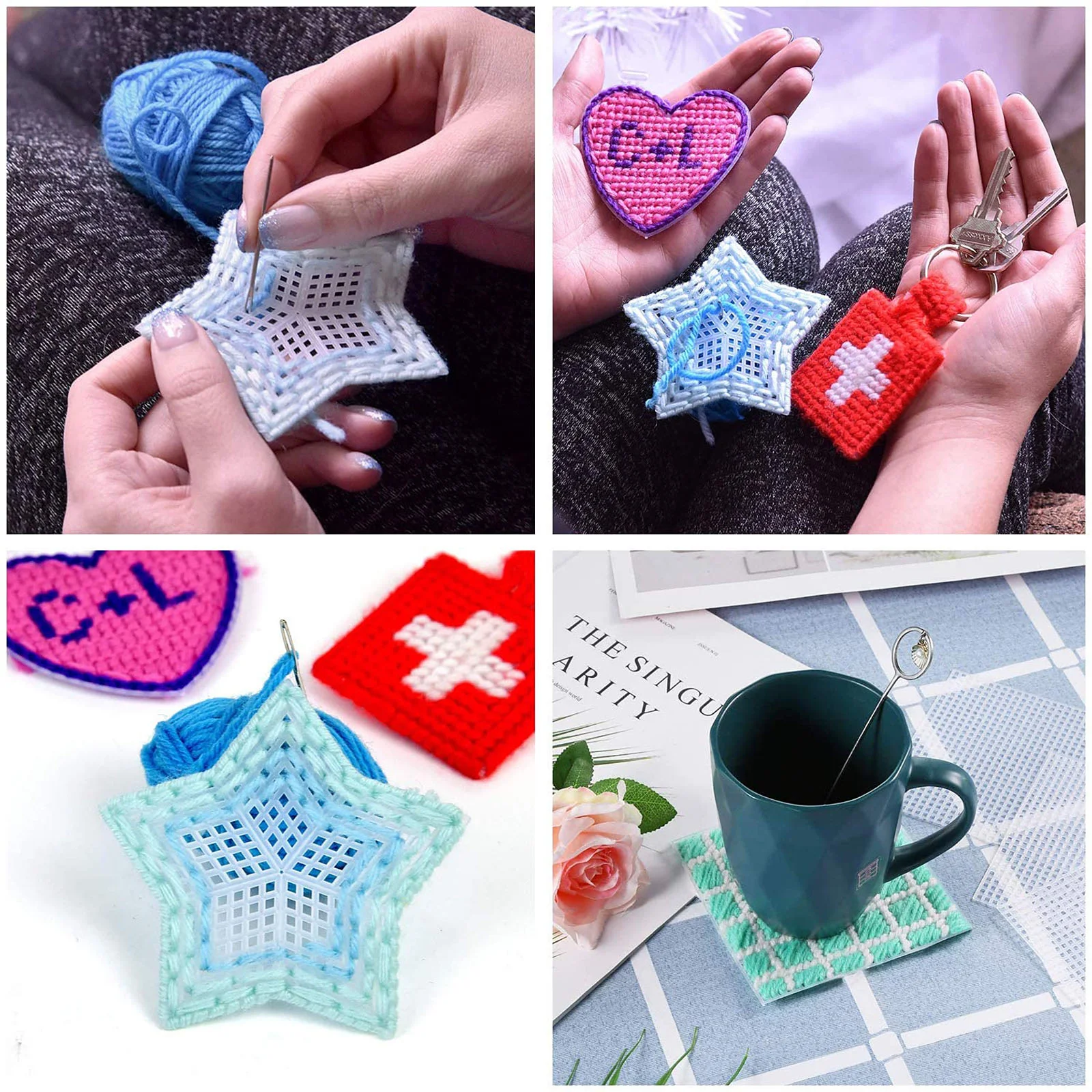 Fabric Markers Permanent for Clothes Cross Stitch Mesh DIY Material Embroidery Frame