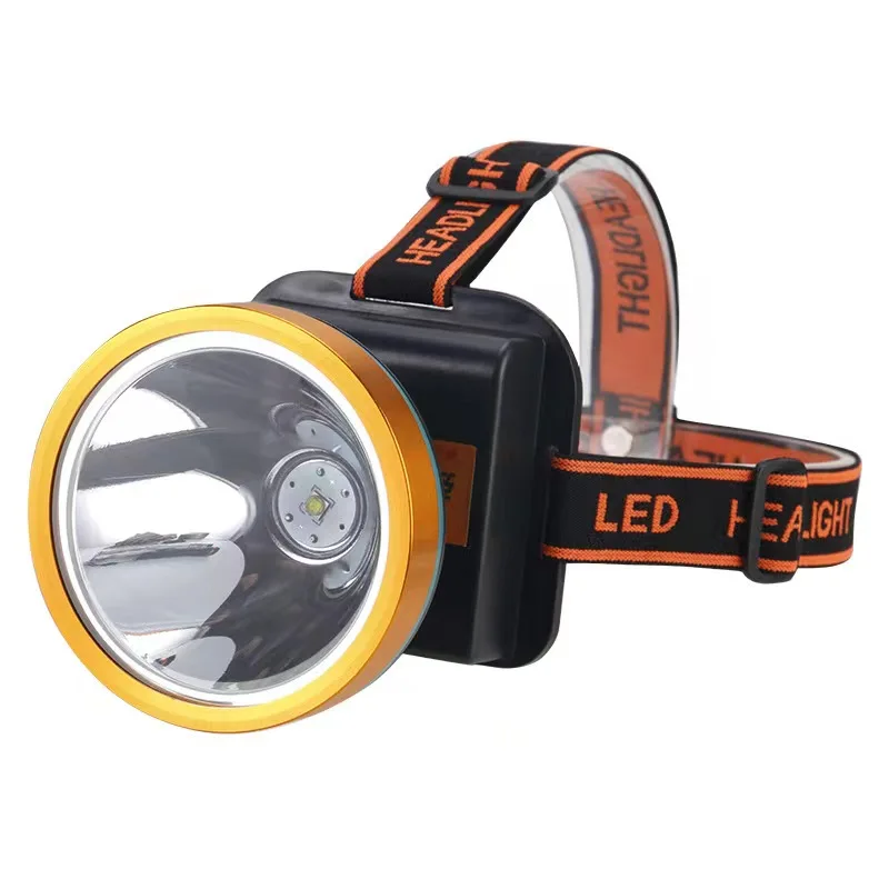 BS Powerful Rechargeable Headlamp with Battery Waterproof Ultra Bright Flashlight 18650 Headlamp Night Fishing LED Headlight