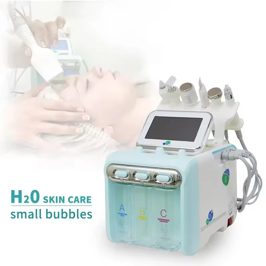 

Facial Cleansing Microdermabrasion Beauty Machine 6 IN 1Water Oxygen Skin Care Salon Aqua Peeling Devices Face Lifting