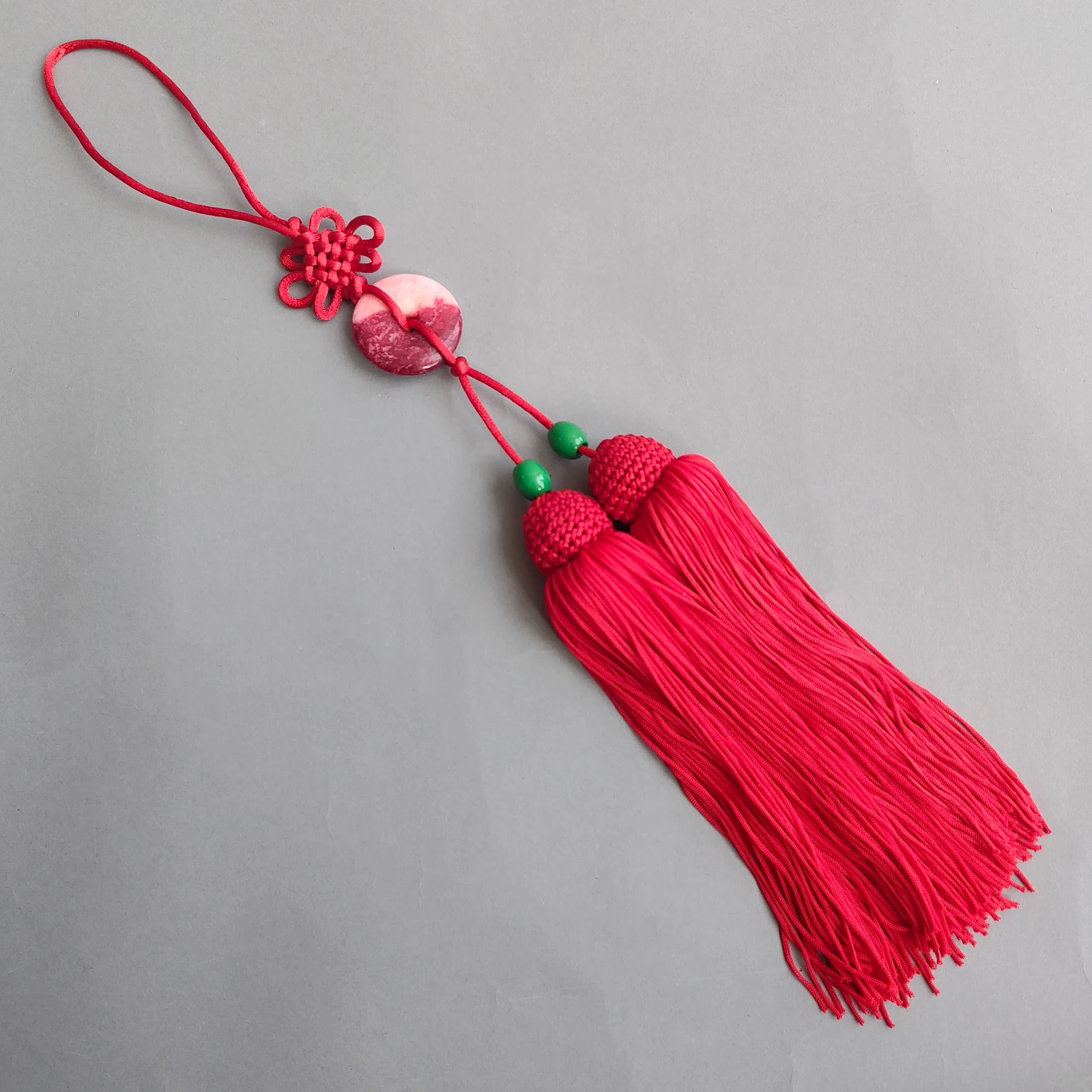 Ice Silk Sword Tassel Martial Arts Taiji Sword Tassel Tai Chi Sword Accessories Kung Fu Chinese Traditional Jade Pendant