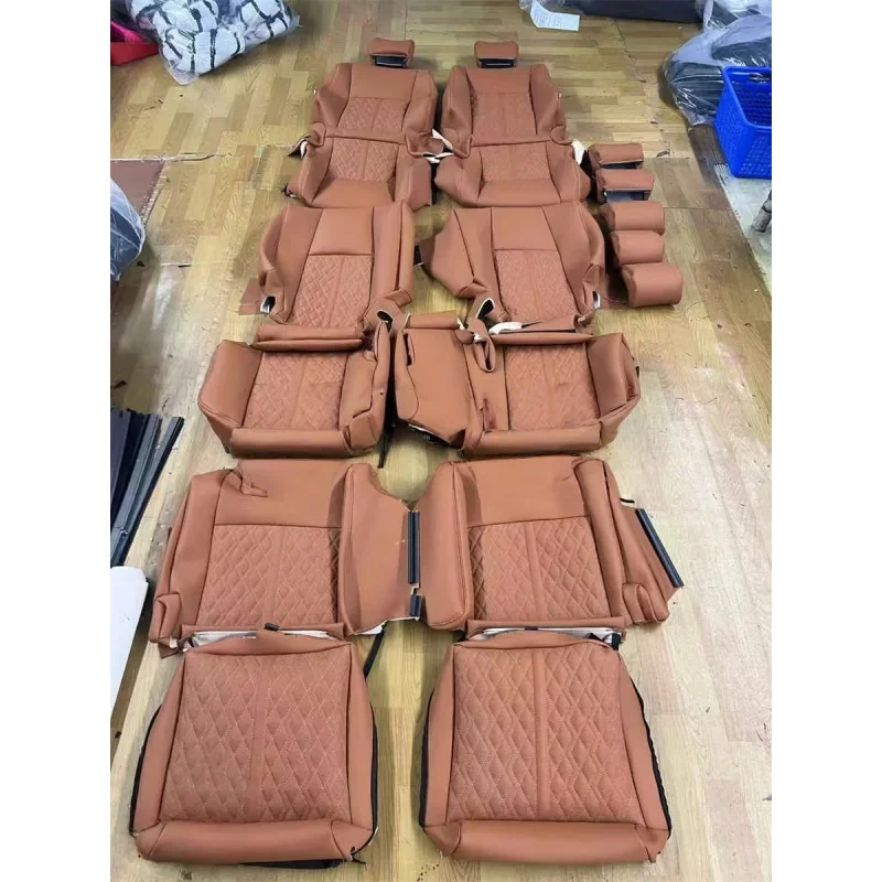 

For Toyota Land Cruiser 7- Factory Customized Interior Accessories Luxury Leather Car Seat Covers