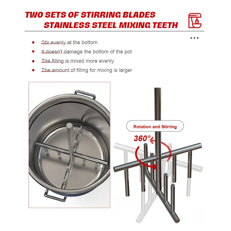 Commercial use Many types of minced meat mixers are suitable for making a variety of meat products, such as meatballs