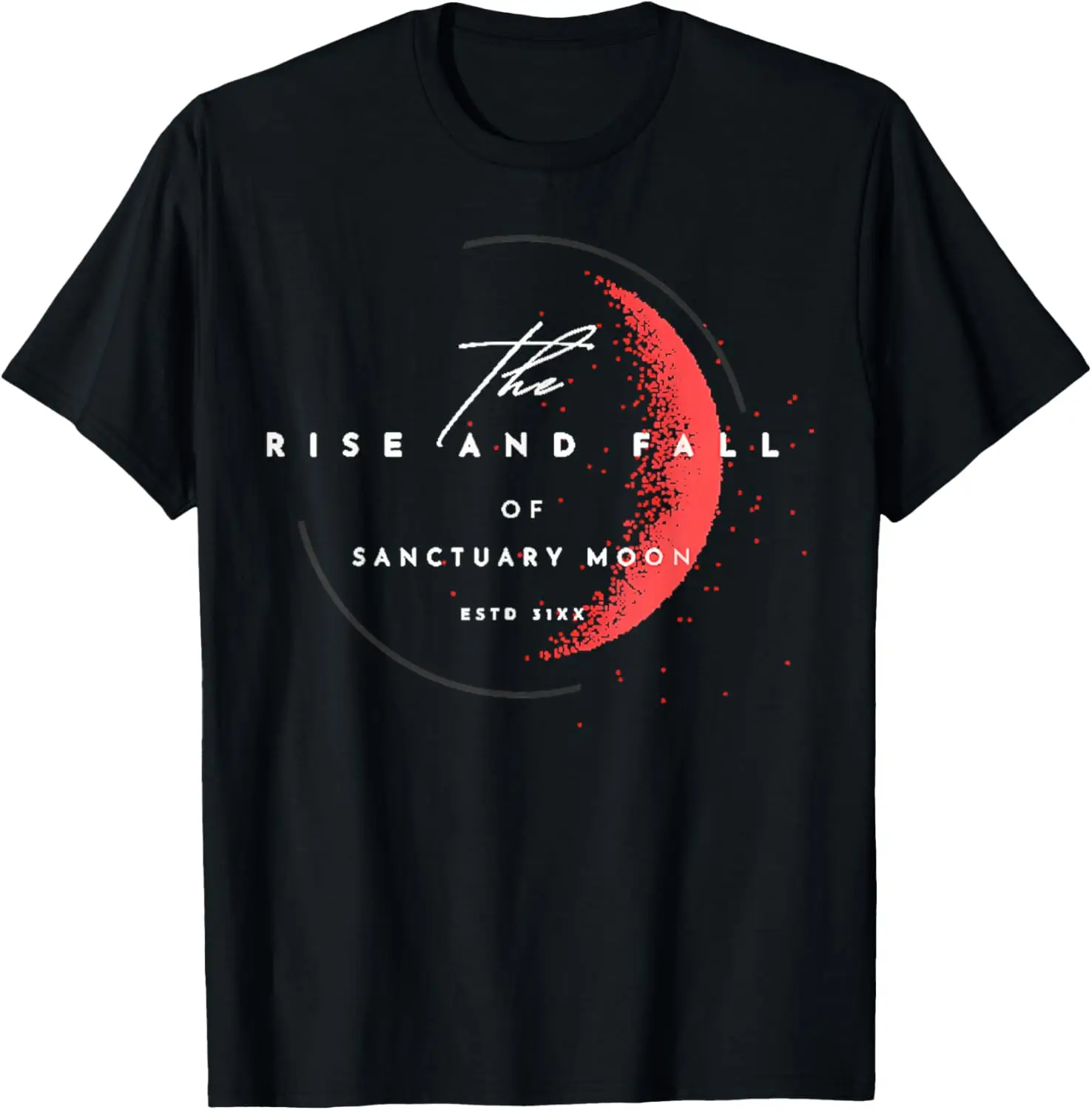 The Rise And Fall Of Sanctuary Moon Graphic Cotton T-Shirt Fashion Streetwear Casual Tee