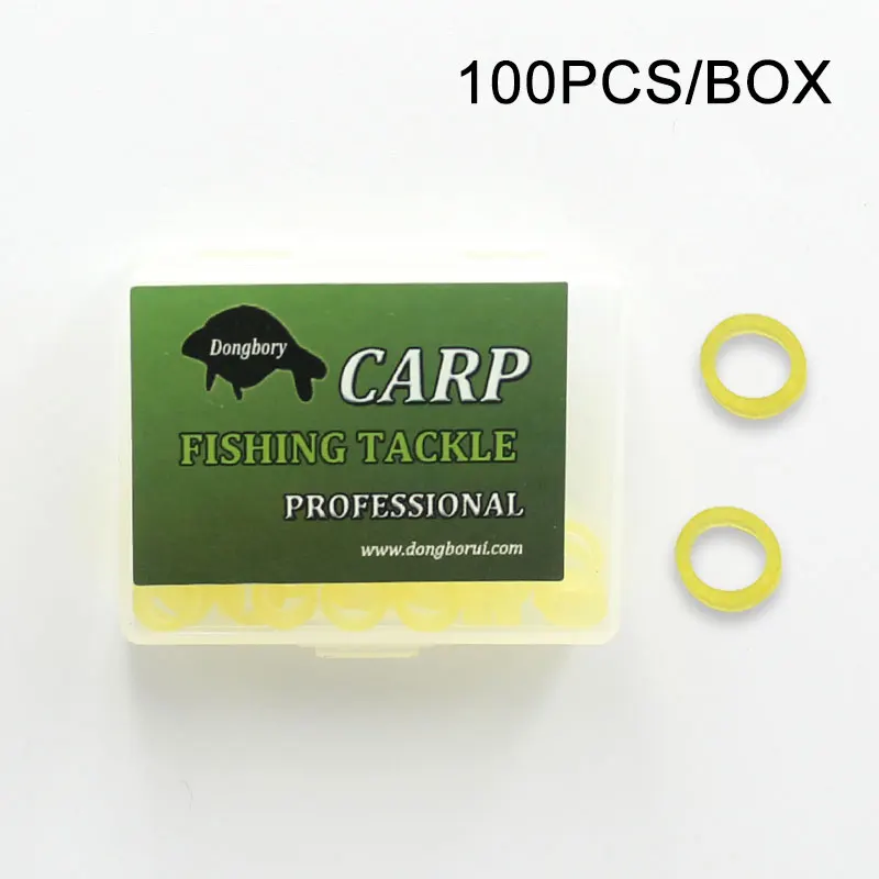 100PCS Fishing Band Accessories For Carp Fishing Carp Bait Feeder Fishing Tackle Boxes Boilies Stop Holder Rubber For Ronnie Rig