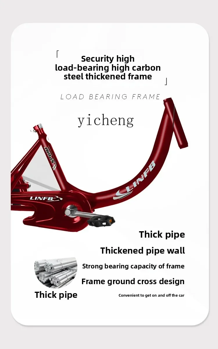 

TQH three-wheel pedal scooter new genuine small and light cargo dual-purpose anti-rollover and labor-saving