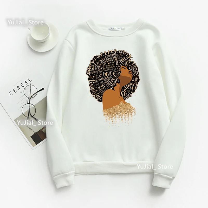 Oshum Vibes Sunflower Grafik Druck Sweatshirt Frauen Kleidung 2022 Schwarz Mädchen Magie Hoodie Femme Harajuku Melanin Jumper Tops