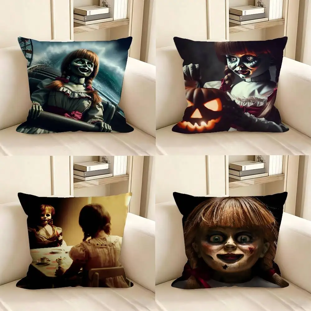 1pc Film Horro A-Annabelle Pillow Case Fashion Square Pillowcase Bedroom Sofa Room Ins Decoration Leisure
