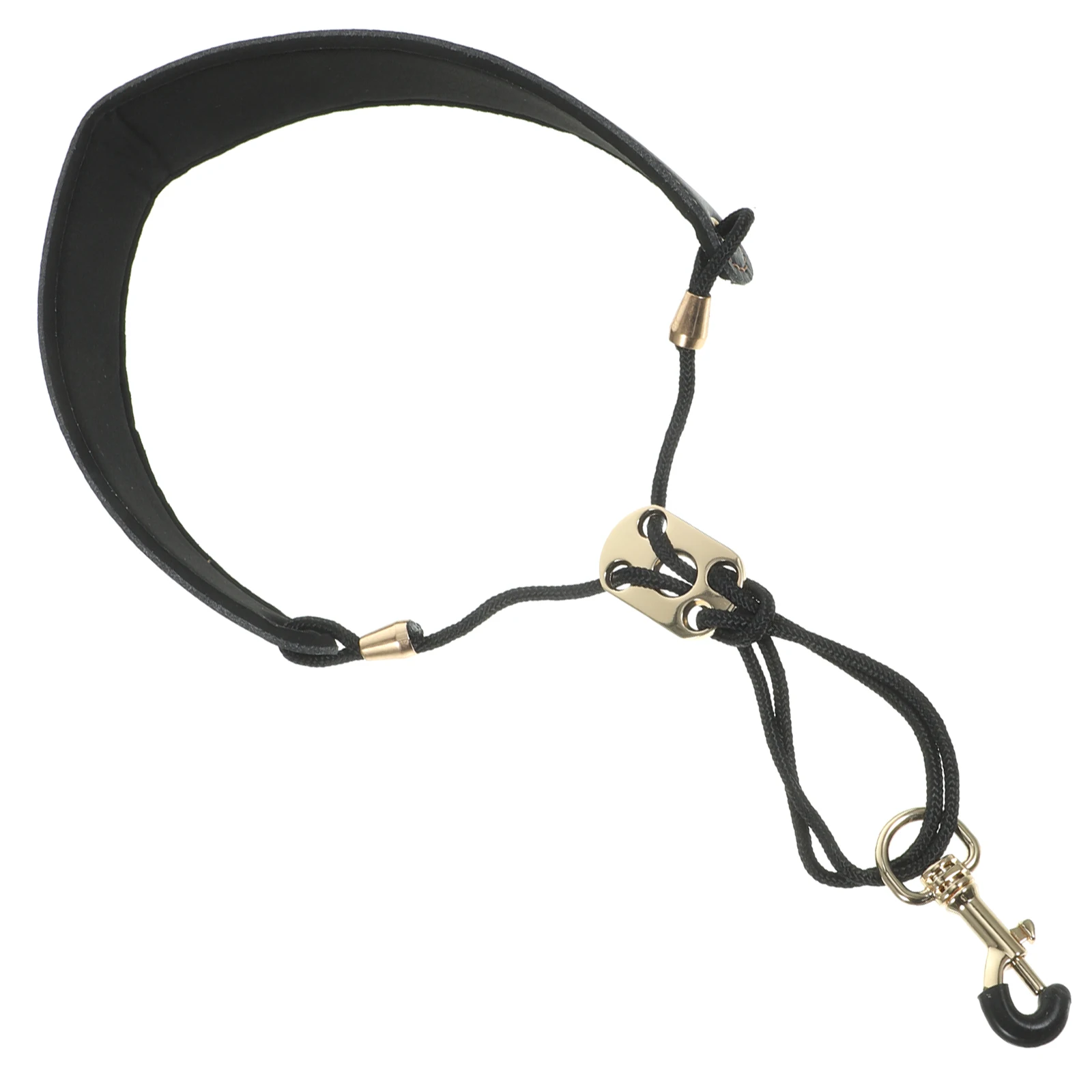 

Saxophone Strap Hanging Adjustable Belt Lanyard Neck Black Supply Shoulder Durable
