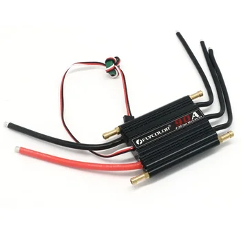 Flycolor 브러시리스 ESC 속도 컨트롤러, 프로게이밍 카드 지지대 포함, RC 보트용, 2-6S Lipo BEC 5.5V/5A, 50A, 70A, 90A, 120A, 150A 