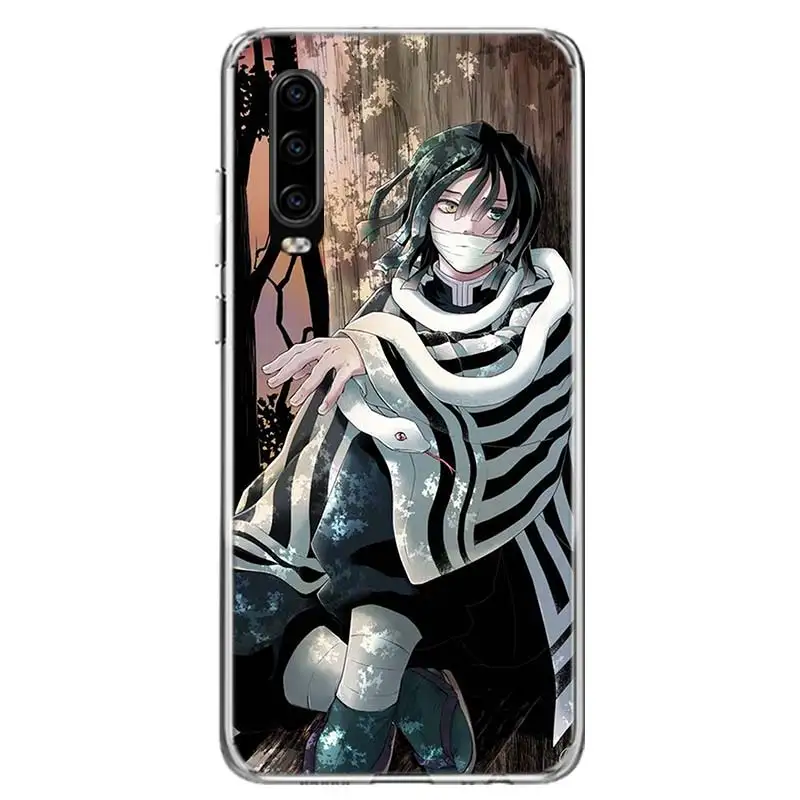 Coque de téléphone motif Demon Slayer Igflats Obanai, étui pour Huawei P30 Lite P40 P20 P10 Mate 10 20 Pro P Smart Z 2019 Y5 Y6 Y7 Y9S, tendance fonds