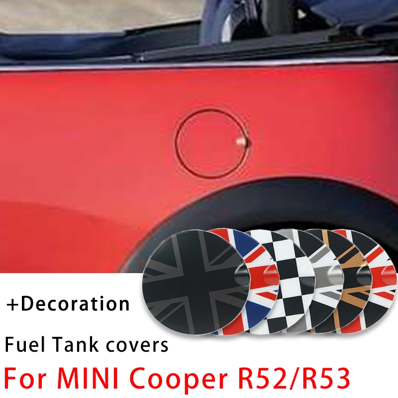 

Union Jack Car Fuel Tank Cover Decoration Sticker For M Coope r R 52 R 53 Only Exterior Auto Accessories