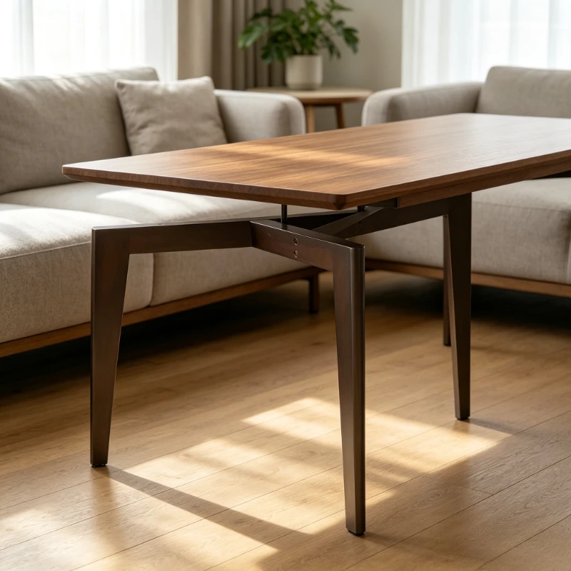 DIY Furniture Support for Coffee Table & Desk,Triangular Wooden Table Leg, Removable Chair Feet for Home & Office Use