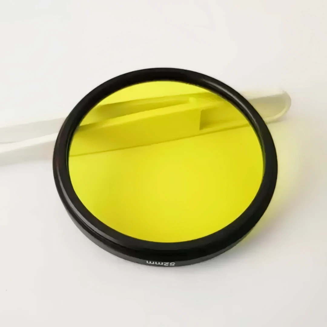 490nm Cutoff Filter Block Blue Excitation Light for EGFP Animal Green Fluorescent Protein Photography Camera Optical Lens GG495