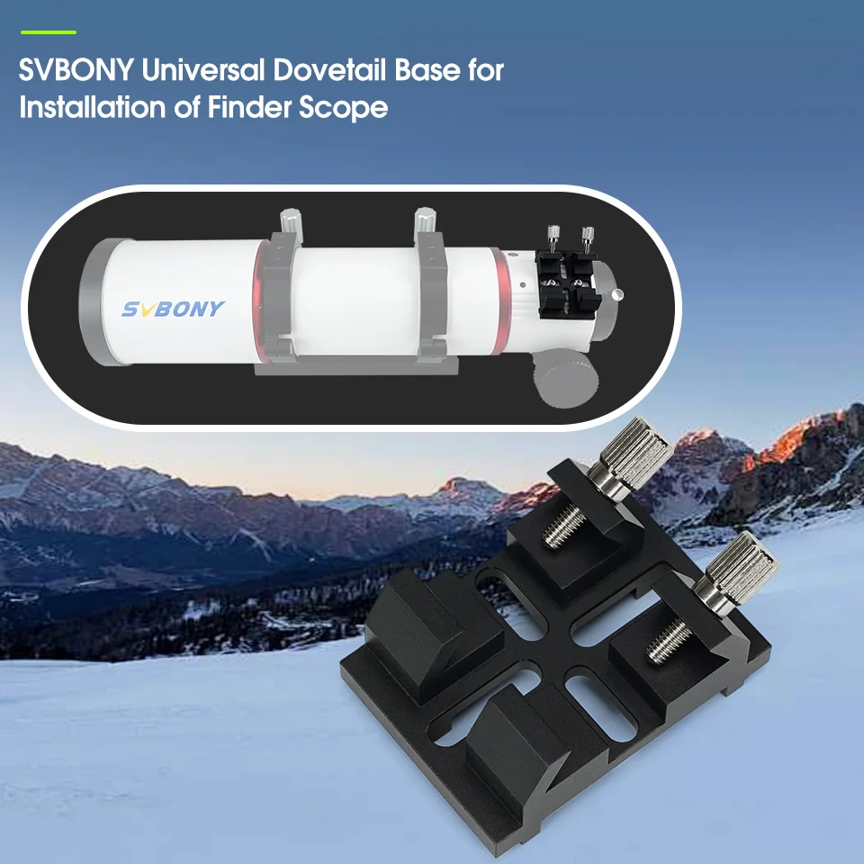 Svbony SV224 Simple Cross Bridge Dovetail Slot Finder Scope for Astronomical Telescope (Standard/ Wide Rail Version)