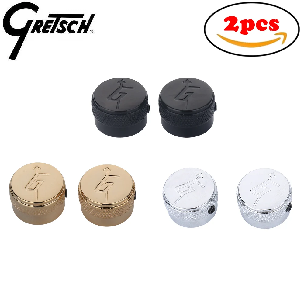 2Pcs Guitar Knob Gretsch Volume Tone Speed Control Knobs for LP SG Electric Guitar Bass Parts Accessories