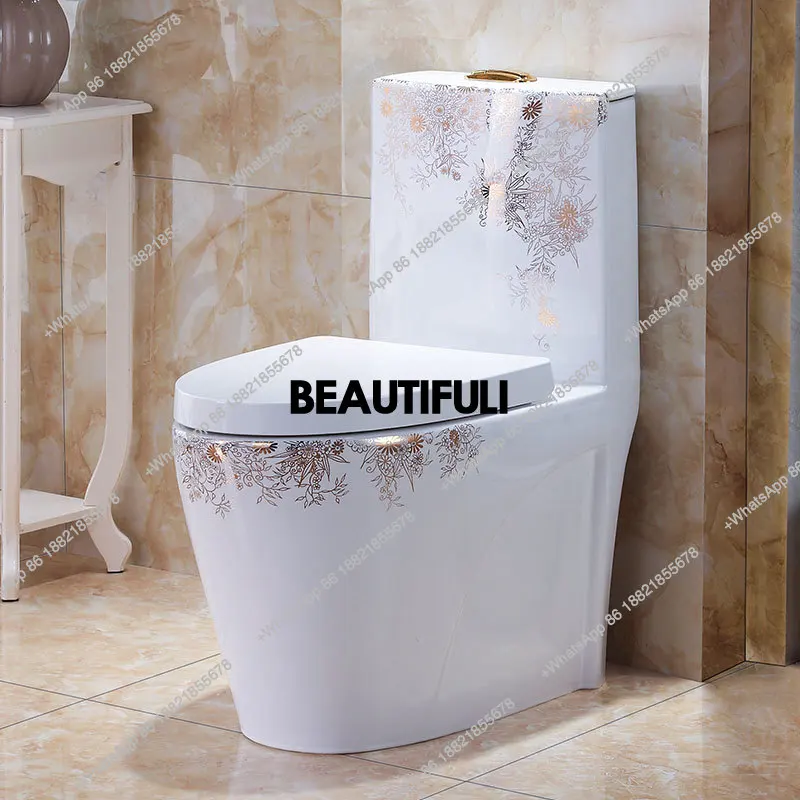 

Household toilet, ordinary flush toilet, small apartment deodorant and water-saving ceramic toilet toilet, bathroom