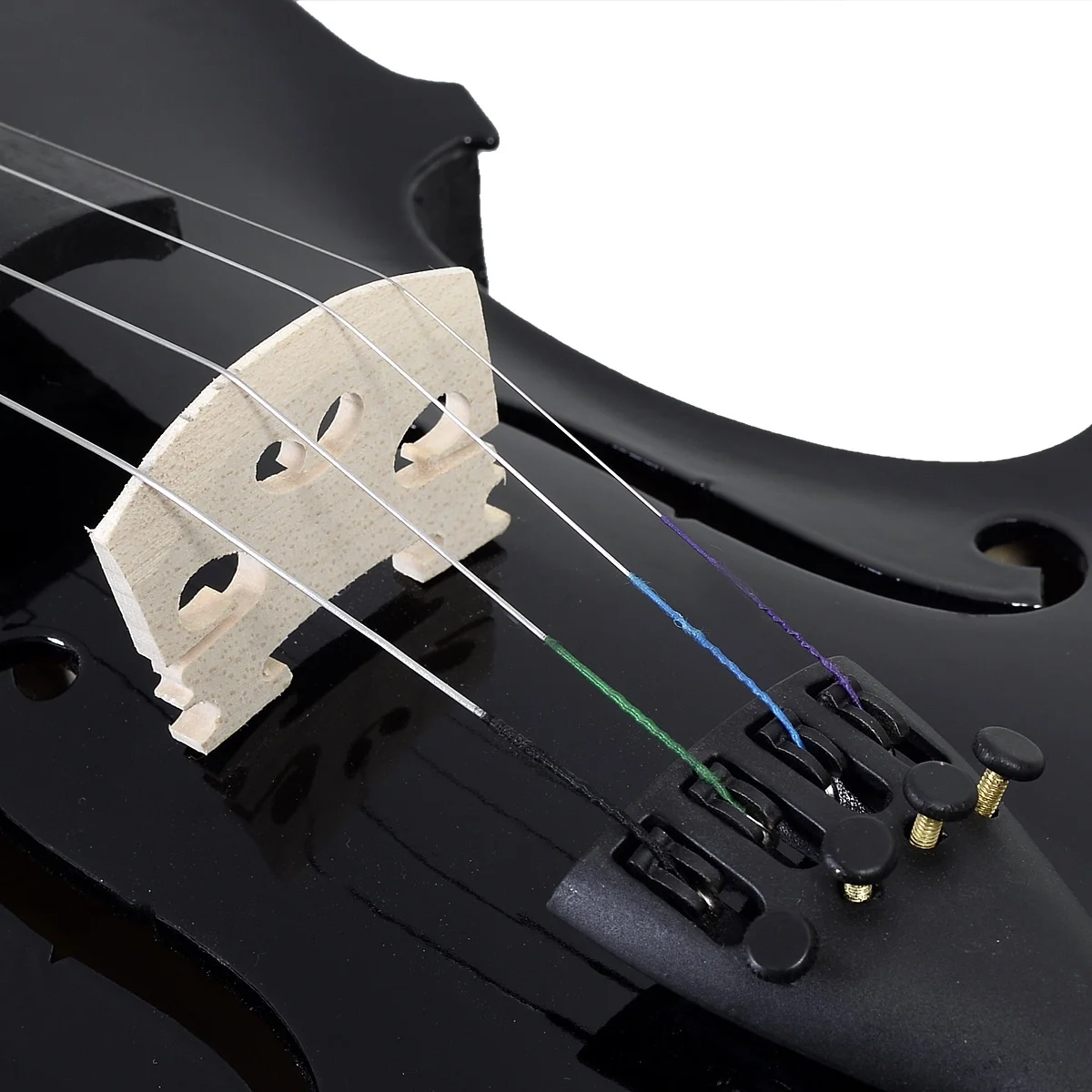 Black 4/4 Violin High Quality String Instrument Solid Wood Acoustic Fiddle With Box Musical Accessories Kids Gifts