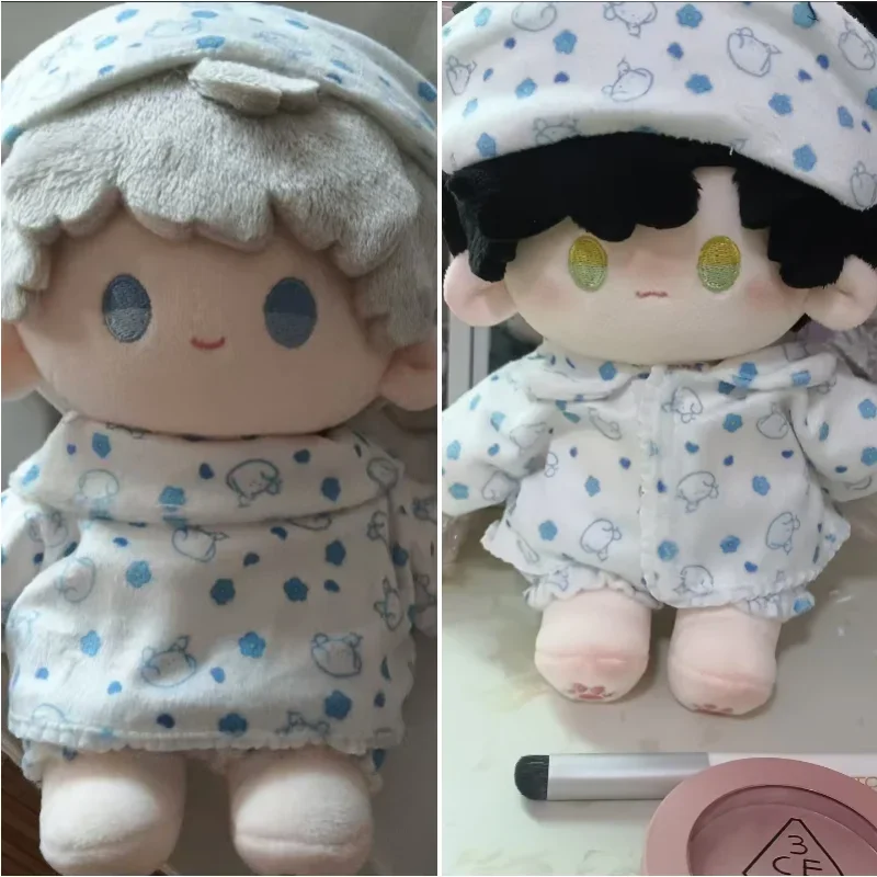 Dolls Accessories 20Cm Doll Clothes Love and Deepspace Xavier Zayne Rafayel ralayo Sylus Pyjamas Style 3-piece Set Cotton Doll