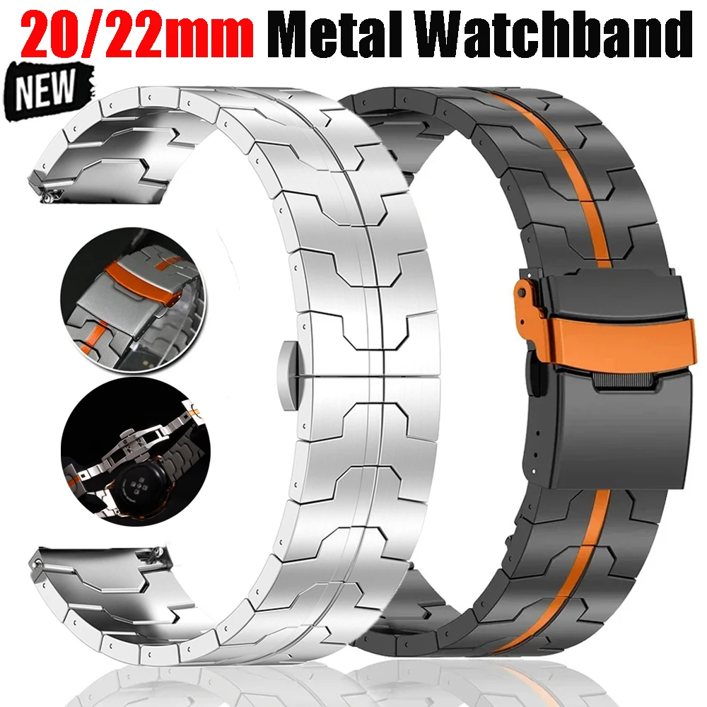 20mm 22mm Metallarmband für Huawei Watch GT7 Pro GT6 GT5 GT4 3 46mm Luxus-Armband für Samsung Galaxy 7 6 4 5 44mm 40mm Herrenarmband