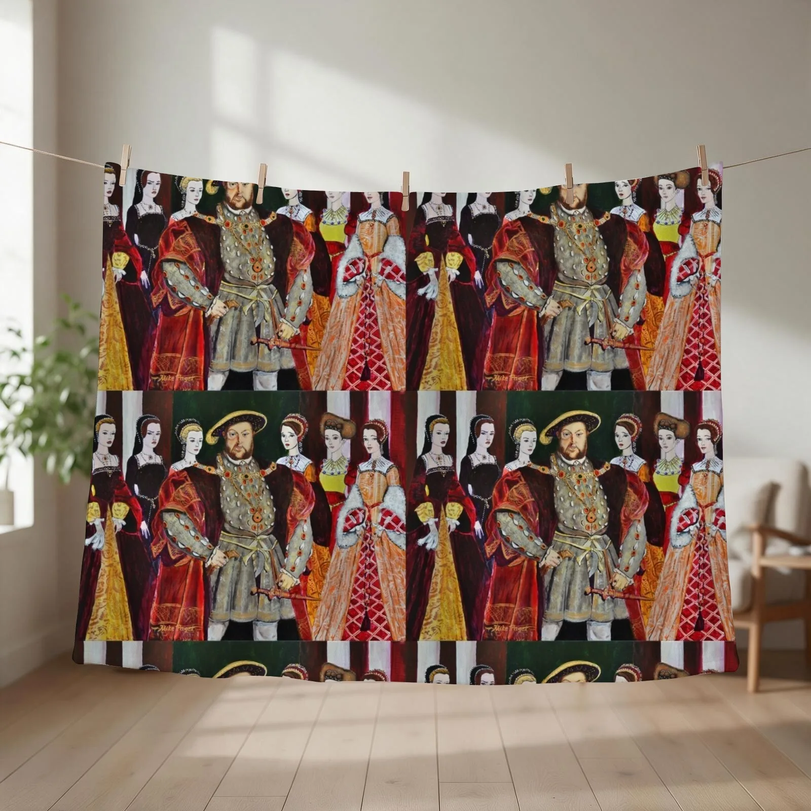 King Henry 8th and His Six Wives Throw Blanket Sofa Bed linens for winter Hair Blankets