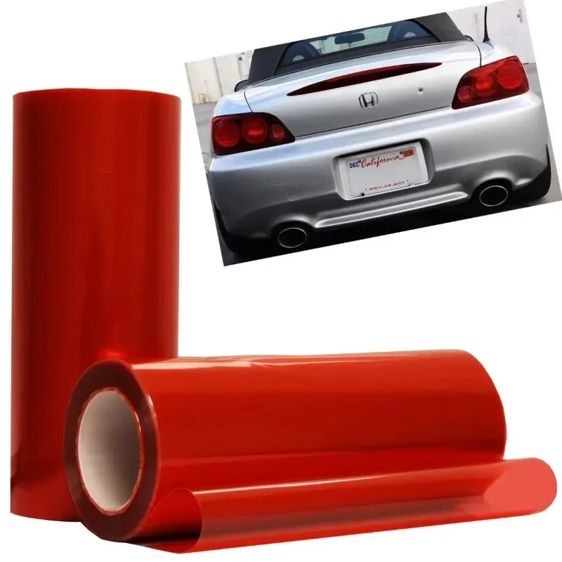 

New Car Headlight Film Vinyl Self Adhesive Sticker Car Smoke Fog Light HeadLight Taillight Colored Wrap Films30x60cm