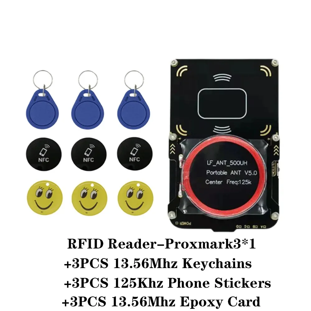 

2025 Newest Proxmark3 RFID Card Reader 512M IC/ID Key Writer NFC 5.0 Smart Chip Copier Programmer UID S50 Decoding Duplicator