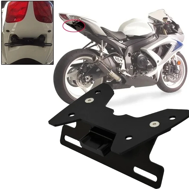 

Sturdy CNC Metal Bracket | Hot Sale Moto Replacement Fittings | Fender Eliminator License Plate Bracket LED for Suzuki GSX-R750